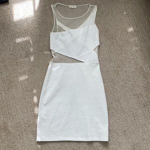 Silence + Noise white cut out bodycon mini dress // size small